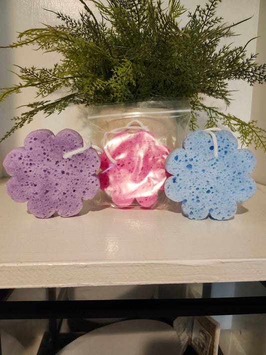 Soap Sponge on a Rope Volcano (pink)